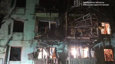 З’явилися фото наслідків атаки на Запоріжжя