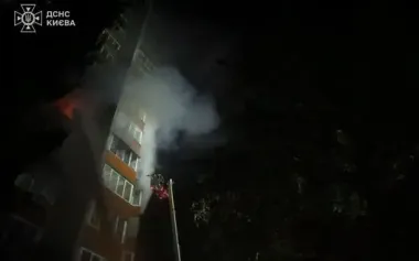 Consequences of combined Russian attack on Kyiv: two people killed, fires and damage in four districts. PHOTOS