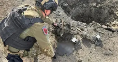 В Полтавской области взрывотехники уничтожили боевую часть вражеского БпЛА
