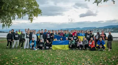The largest charity run held across 20 cities in Europe to provide Khartiia Brigade with protective anti-drone
