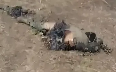 Occupier runs along path, leaping over bodies of his eliminated comrades: "Total F#ck— so many corpses!". VIDEO 18+