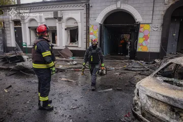 Удар по детскому саду в Харькове: патрульные показали первые кадры после атаки (видео)