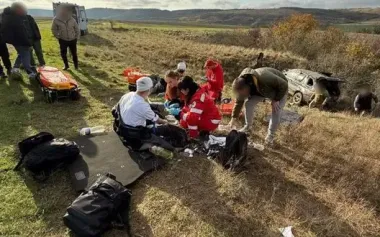 In Odesa region, car with illegal migrants overturned on way to border with Moldova - State Border Service. PHOTOS