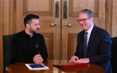 Зеленський показав Стармеру дрон-перехоплювач OCTOPUS і отримав обіцянку від Британії