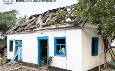 Russian forces struck Rivnopillia with KABs: one man was killed and another wounded. PHOTO