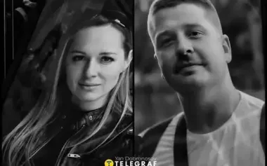 Deceased journalists Olena Hubanova and Yevhen Karmazin bid farewell in St. Michael’s Cathedral. PHOTOS