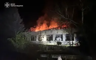 Drones attacked Chernihiv and region: there were hits, fires broke out. PHOTOS