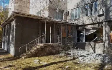 Russian artillery struck children’s hospital in Kherson: nine people injured, including four children. PHOTO