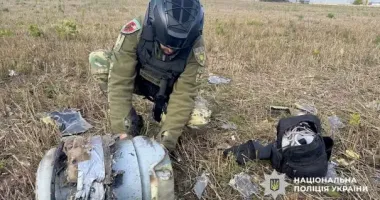 В Киевской области уничтожили боевую часть вражеского дрона, которую нашли в поле