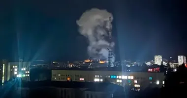 Россияне атаковали телебашню в центре Чернигова