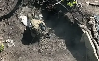 Drone operator destroyed enemy mortar at position with two drops. VIDEO