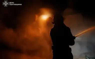 At night, Russian forces again attacked gas production facilities in Poltava region. PHOTOS