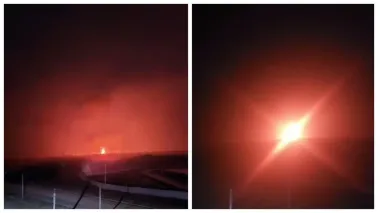 Начались отключения света: Алчевск на оккупированной Луганщине атаковали дроны, пылает подстанция (видео)