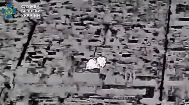 Ukrainian Security Service video shows strikes on Russian warehouses and bases in occupied territories