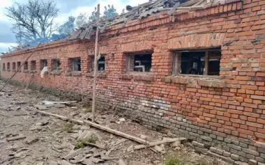 Enemy struck agricultural enterprise in Koriukivka district again and attacked administrative building in Nizhyn with drones. PHOTOS