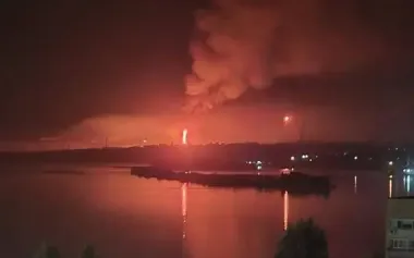 Saratov oil refinery and logistics facilities of Russian army in occupied settlements of Rozkishne and Dovzhansk in Luhansk region have been hit, - General Staff