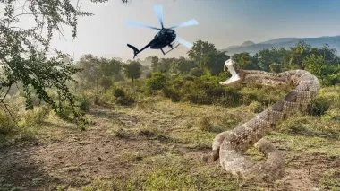 15-метровая змея в Конго набросилась на вертолет: самое нелепое утверждение криптозоологии