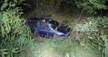 На Тернопільщині нетверезий водій Skoda злетів з дороги