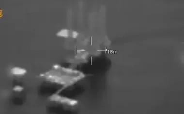 Navy strikes elite Russian special forces unit on Syvash drilling rig. VIDEO