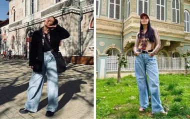 Как носить широкие джинсы осенью: Джамала показала два стильных "лука"