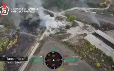 Tankers of 5th Assault Brigade destroyed enemy group that was preparing to attack. VIDEO