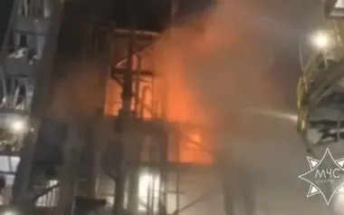 Fire at Belarusian "Naftan" oil refinery: diesel processing unit was on fire. VIDEO