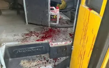 Russian drone hits passenger bus in Kramatorsk, injuring two people. PHOTOS