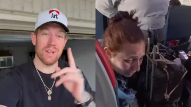 "Не успел осознать": пассажирка самолета удивила блогера неожиданным поступком (видео)