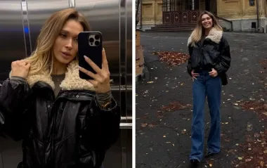 Как выглядит самая модная куртка на холодную осень: пример от актрисы Светлицкой