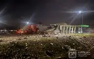 Росія зруйнувала АЗС під Харковом, є постраждалі