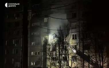 Enemy attacked Dnipro: high-rise building was damaged, there are preliminary reports of injuries (updated). PHOTOS