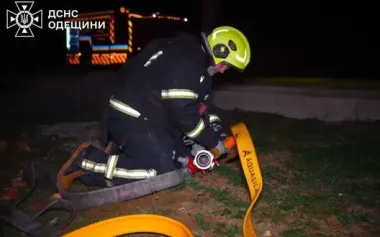 Russia attacked Odesa region with strike drones: fire at energy facility, no casualties. PHOTOS