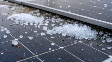 Защита солнечных панелей от плохой погоды: как подготовиться к граду и снегу