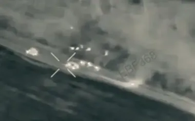 Drones of 110th Brigade precisely destroyed enemy column - not single occupier reached front line. VIDEO