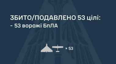 РФ атаковала 119 беспилотниками: ПВО обезвредила более 50 дронов, есть попадания