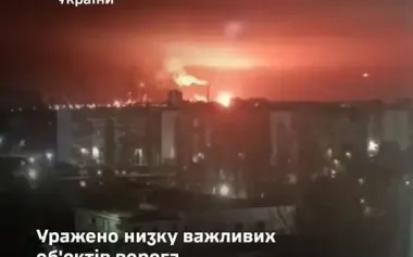 Saratov oil refinery, oil terminal in Feodosia, enemy warehouse and concentration of occupiers in Donetsk Oblast were hit, - General Staff