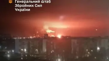 General Staff: Saratov oil refinery, marine oil terminal in Feodosia, several facilities in Donetsk region's military-industrial complex damaged