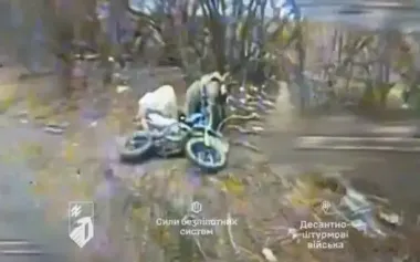 Azov drones caught up with and eliminated 24 occupiers: one was hit by drone where there was no armour. VIDEO