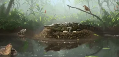 К счастью, все вымерли. В Австралии 55 млн лет назад крокодилы прыгали с деревьев