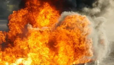 Конструкторское бюро химавтоматики пылает в Воронеже — видео