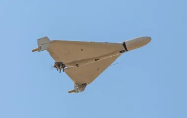 В поліції показали відео знищення російського "Шахеда" над Києвом