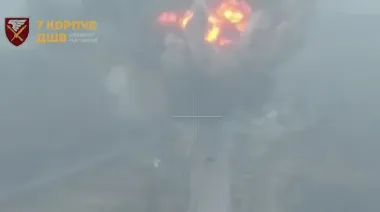 Ukrainian forces cut Russian route into Pokrovsk by destroying key road – video