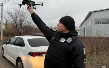 Піднімали дрони в небо: поліція показала кадри пошуку левиці у Хмельницькому