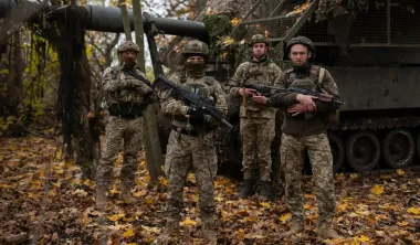 Ukrainian soldiers pushed back Russians near one of the villages in the Donetsk region