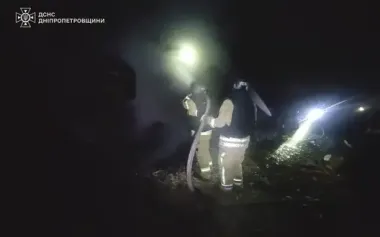 Dnipropetrovsk region under UAV attacks: transport company damaged. PHOTOS