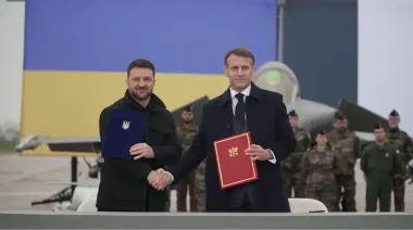Zelenskyy and Macron sign declaration on strengthening Ukraine's defence capabilities