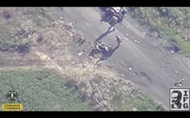 Occupier tried to flee on motorcycle from Ukrainian drone but failed – combat work by Ivan Franko Group. VIDEO