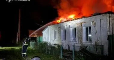 Россияне ночью атаковали приграничье Черниговщины: возник пожар