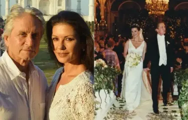 Зета-Джонс у 25-ту річницю шлюбу з Дугласом показала їхню першу зустріч і яким було розкішне весілля