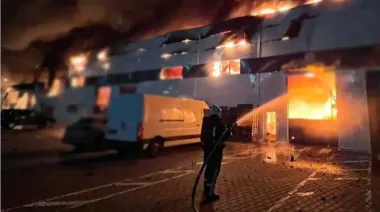 Russians destroy medical warehouse of charity foundation in Lviv